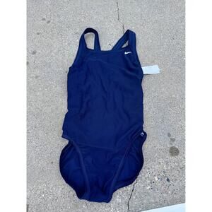 Womens Navy Blue Sporty Nike 1 Pc Swim Suit 4